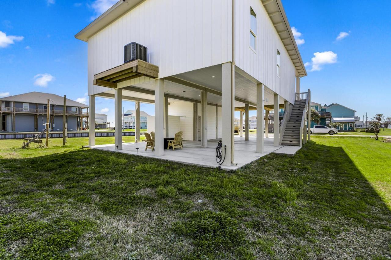 500 Ft To Beach Upscale Beach Home Golf Cart With Fire Pit For 14 Bolivar Peninsula Exterior photo